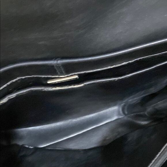 Perlina Black Messenger Bag with Flap-Over Design Adjustable Strap - Picture 8 of 13